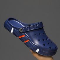 Men's Summer Classic Clogs – Lightweight Non-Slip Garden Sandals with Convertible Back Strap, Indoor Outdoor Slides for Plus Size 50 mėlyna