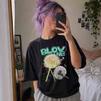 Stylish Blow Me Dandelion Shirt Funny Graphic Tee, Sarcastic Humor T-Shirt, Trendy Aesthetic Tee, Gift for Friends, Minimalist Bold Design. XL brown