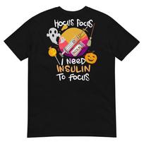 Type 1 Diabetes Hocus Pocus I Need Insulin to Focus Boys T-Shirt XL white