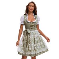 Bavariška taškuota Oktoberfest etninė suknelė 2XL brown
