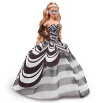 Barbie 65th Anniversary Doll Signature Barbie Ages HRM58 Doll, Blonde, Dress-Up & House, Black, Doll, Dress-Up Doll, 6+, Black, black
