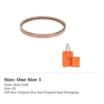HERMES Enamel Bangles Women's Rose Gold H240016FOG3 One Size 1 rožinio aukso spalvos