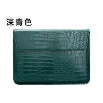 Slim Laptop Sleeve Case MacBook Pro Air 13.3 15.4 Inch Ultra Lightweight Inner Bag PU Leather Protective Cover 11.6in gray