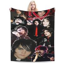 G-Gerard Way MCR Minkštas pledas Naujoviškas kelioninis biuro pledas Sofos kėdės flanelinis lovatiesės užvalkalas 75x90cm