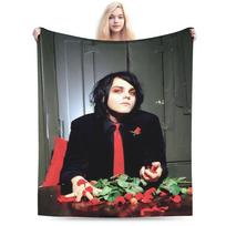 G-Gerard Way MCR Minkštas pledas Naujoviškas kelioninis biuro pledas Sofos kėdės flanelinis lovatiesės užvalkalas 150x180cm