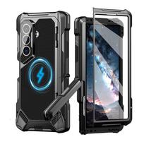 For Samsung Galaxy Z Fold 8 Ultra Phone Case Metal Bumper Premium Heavy Duty Shockproof Protective Screen Protector Rugged Cover Galaxy Z Fold7 raudona