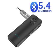 Bluetooth 5.4 Audio Transmitter Receiver 3.5MM AUX Stereo Music Wireless Adapter With Mic For Airplane Car TV PC Speaker