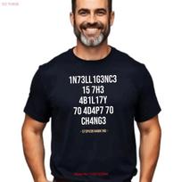 Intelligence Is The Ability To Adapt Stephen Hawking Softstyle T Shirt Vintage Soft Versatile Unisex Slightly M black