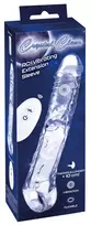 Crystal Clear RC Vibrating Extension Sleeve 22cm Transparent TPE