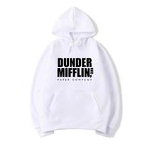 The Office Dunder Mifflin INC Popieriaus Džemperis Dwight Schrute Džemperis Vyriški Moteriški Džemperiai Kasdienis Puloveris Su Gobtuvu S black