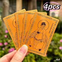 2027 Tai Sui Card Feng Shui Prayer Gold Card Exorcism Protection Gift Safe Bring In Wealth And Treasure orange