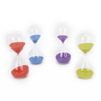 15 Minute Hourglass Sand Timer Red Color Glass Tube Sand Clock for Cooking Exercise Games Home Office Decor Sandglass Timer violetinė