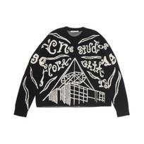 Acne Studios Jacquard-logo Ribbed Jumper Men's B60297-BM9 S gray
