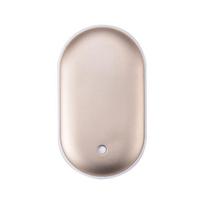 2 viename MINi nešiojamas rankų šildytuvas Power Bank kišeninis šildytuvas Įkraunamas dvipusis šildomas rankų šildytuvas auksas