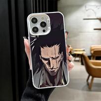 Bleach Zaraki Kenpachi Soft Phone Case for iPhone 15 16 17 Pro Max 17Air 16E 14 Plus 13 12 Mini Shockproof Cover Back Shell iPhone 12 gray