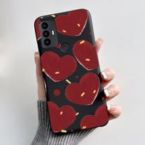 Cute Case For TCL 30 SE Protective Cover For TCL 30E Funda For TCL 306 305 Printing Shell Soft Silicone Cartoon Black Casing TCL 30E black