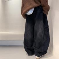 Boy S Fleece Lined Jeans For Big Boys Winter Solid Color Pants 170cm juoda