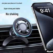 Universal MagSafe Car Phone Holder with Strong Magnetic Metal Air Vent Mount for Navigation