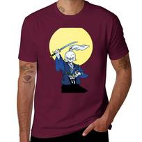 Usagi Yojimbo Usagi Rabbit Samurai Moon Katana Sword Kimono Ronin Miyamoto Usagi Stan Sakai Japan Edo Era E Tshirt 3XL brown