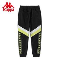 Kappa Tag Sports Pants Men's Knitted Pants Casual Small Foot Guard Pants XL black