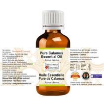 Greenwood Essential Calamus Essential Oil (Acorus calamus) Pure | Non-Sticky | Non-greasy | Lightweight | Men & Women | All Skin Types | Steam Di black