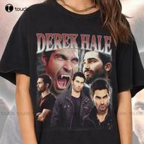 Vintage Bootleg Tee 90S Derek Hale Shirt Vintage 90S Style Shirt Unisex T Shirt XXXL brown