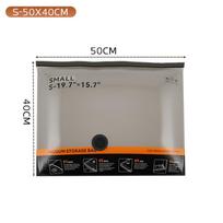 Double Seal Vacuum Compression Bag Dustproof Compression Bag Vacuum Storage Bag  Travel Packing S gray