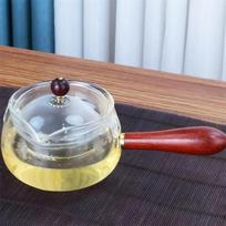 Removable 360° Rotary Glass Teapot Heat resistant Side Wooden Handle Glass Pot Tea Maker Kungfu Tea Set gryna