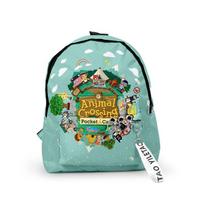 Animal Crossing Kuprinė į mokyklą, Oksfordo audinys, Atspari vandeniui, 20 l talpos Animal Crossing blue