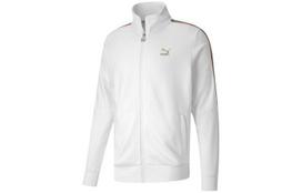 PUMA Jackets Men's White Stand Collar Moderate Other 599293-02 XXL white