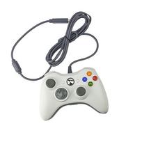 Laidinis USB žaidimų valdiklis Xbox360 konsolei, žaidimų pultelis Win 7/8/10 PC, vairasvirtė, valdymas, žaidimų pultas Xbox 360 priedams white