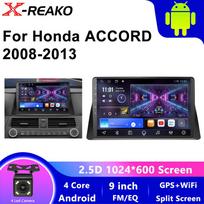 Android 13 Honda Accord 2008–2013 Carplay Wireless Android Auto Navigazione GPS jutiklinis ekranas Wifi 4 core 2GB+32GB carplay black