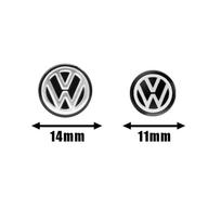 11mm 14mm Automobilio Logotipo Raktų Epoksidinė Lipdukas Nuotolinio Raktų Ženkliukai Emblema Automobilio Aksesuaras Volkswagen Lamando Magotan Golf Polo MK6 Passat 14mm-10pCS