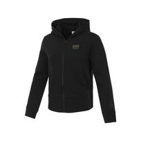 Puma Melody Hooded Comfortable Zip Long Sleeve Jacket Women jackets Black 631072-01 XL black