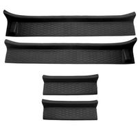 4PCS Car Door Sill Guards Kit for Jeep Wrangler JL JLU 2018-2024 And Jeep Gladiator JT 2020-2024 Durable Protection 4pcs black
