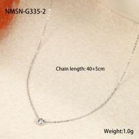 Ultra Fine Minimalist Summer Choker Necklace Titanium Steel Fade Resistant Small Trendy Elegant Jewelry 18K white