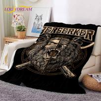 Nordic Viking Odin Valhalla Valknut Soft Blankets,Keep Warm Throw Blanket Comfortable Blanket for Picnic Beds Sofa Home Bedroom 75x90cm gray