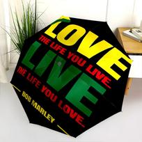 Vibrant Bob Marley Tribute Folding umbrella travel Umbrella Sun umbrella Sun umbrella Umbrella