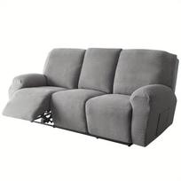 Recliner Sofa Cover For Living Room Cheap Lazy Boy Relax Slipcover Protector Elastic Jacquard Armchair Chair Cover 1/2/3 Seater 2 Seater(6pcs)