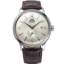 Orient Vyrų RN-AP0003S („Orient Classic“ mažoji antroji ašis) Apvalus laikrodis iš rudo nerūdijančio plieno