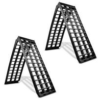 2x Rampe de Chargement ConStands V noir en Aluminium, max. 680 kg pliable