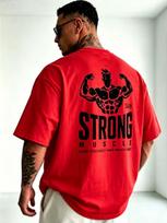 Vintage Distressed Barbell Print Tee Unisex Star Sports Pattern Black Loose Oversized Short Sleeve Training Tshirt 4XL black