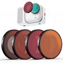 Haoge ND Filter Kit for Insta360 GO Neutral Density Exposure Control Optical Glass Filters with Coating Ultra, ND8, ND16, ND32, ND64, 4-Pack, white