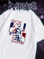 Oversized T-Shirt y2k, DMC, Devil May Cry Dante and Vergil 2XL white