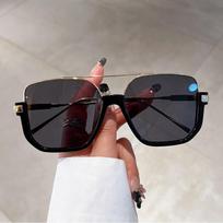 Nauji Retro Personalizuoti Dideli Dvigubo Lanko Akiniai nuo Saulės Korėjietiško Stiliaus Pusinio Rėmelio Akiniai nuo Saulės Apsaugantys nuo Mėlynos Šviesos Atsparūs UV spinduliams UV400 Akiniai nuo Saulės