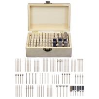 86pcs Rotary Tool Accessories Kit Diamond Burr Bits Drill Polishing Kit for Sanding Polishing Cutting Carving Wood Stone Jewelry Glass Ceramic with W smėlis