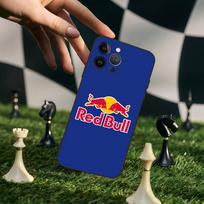 Madingas raudonas logotipas B-BullS pelės kilimėlis telefono dėklas, skirtas Iphone 17 16 15 14 13 12 11 Pro Max Plus, juodas silikoninis matinis TPU iPhone 14 blue