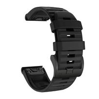 22 26 mm silikoninė QuickFit apyrankė, skirta Garmin Fenix 8/7X/6X/5X Enduro 3 2, pakeičiama apyrankė, skirta Garmin Fenix 8 51mm 47mm dirželiui 26mm juoda