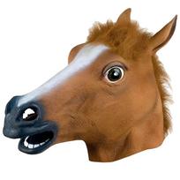 Arklio Galvos Kaukė Helovino Cosplay Kostiumo Aksesuaras Suaugusiems Baisi ir Realistiška Brownhorse  brown