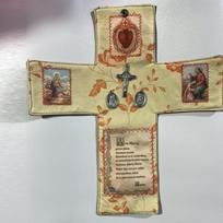 Rankų darbo kišeninis oratoriumas Nešiojama krikščioniška maldos skudurėlio krepšys su kryžiumi Kelioninis pamaldumo rinkinys Dvasinei apsaugai Tikėjimas